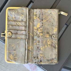 Gold hobo wallet